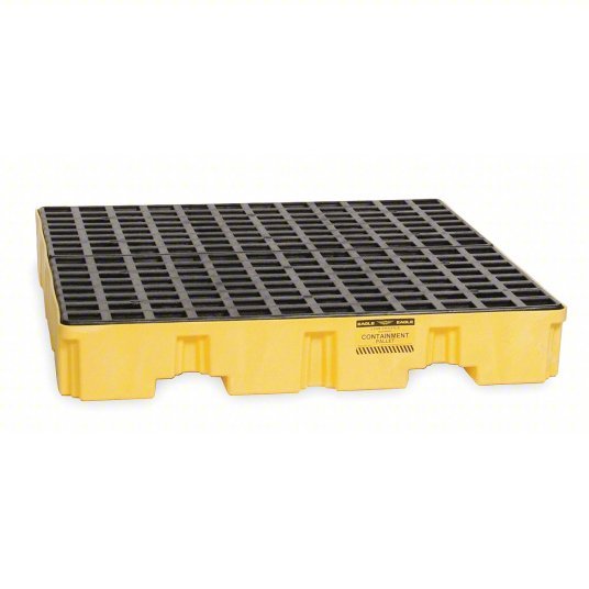 Eagle 1645 Drum Spill Containment Pallet For 4 Drums, 66 gal Spill Capacity, 8,000 lb Load Capacity