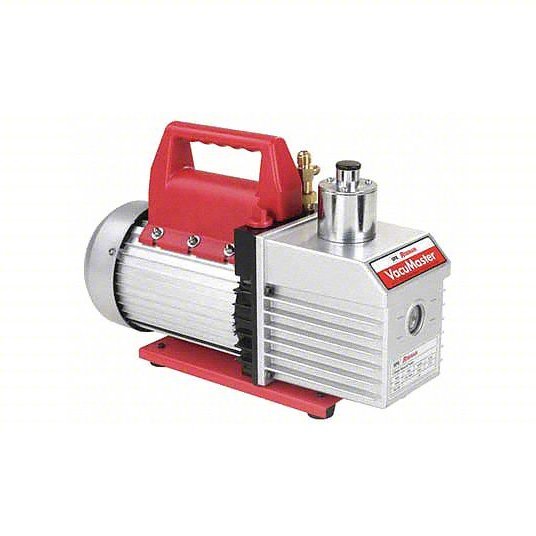 Vacumaster 15800 Refrigerant Evacuation Pump 8 cfm Displacement, 1 HP, 40 micron, 37 lb Wt