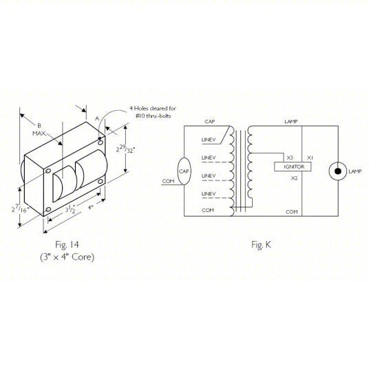 Advance 71A5390-001D HID Ballast Kit 100 W Max. Bulb Watts, ANSI Code M140/M90, Pulse, 120/208/240/277V AC