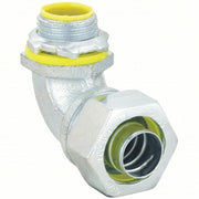 Raco 3543 Liquid-Tight Conduit Fitting Steel/Iron, 3/4 in Trade Size, Insulated, 90° Elbow