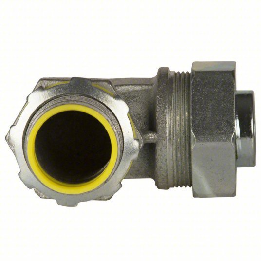 Raco 3543 Liquid-Tight Conduit Fitting Steel/Iron, 3/4 in Trade Size, Insulated, 90° Elbow