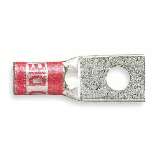 Thomas & Betts 54155-TB Color-Keyed 1-Hole Compression Lug, 1/0 AWG Copper Conductor, Die C