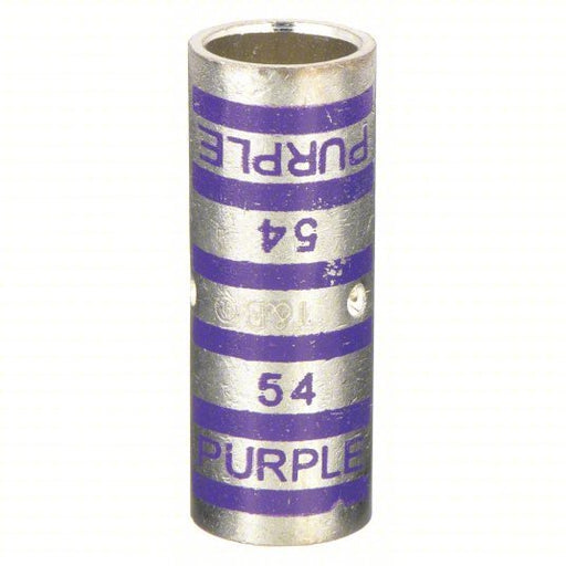 Thomas & Betts 54512 Short-Barrel Splice Std Barrel Size, Purple Color, 4/0 AWG Max Wire Size