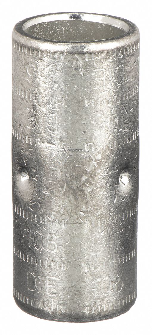 Thomas & Betts 54523-TB Open Barrel Splice, 750 kcmil Wire Size, Black Code, 3 in, Copper Barrel, 106 Die