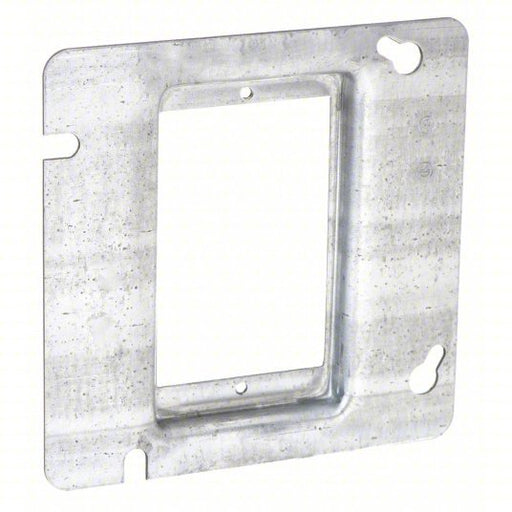 Raco 837 Plaster Ring Galvanized Zinc, Silver, 4-11/16 in One Gang Box, 1 Gangs, 1/2 in Raised Ht