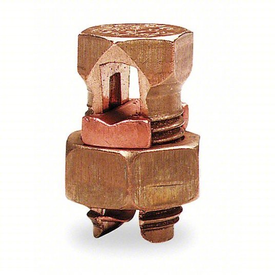 Blackburn 6H Split-Bolt Connector 8 AWG – 6 AWG, Bronze, Hex Head