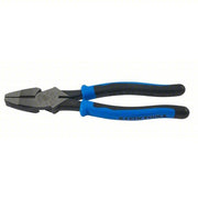 Klein J2000-9NE Linemans Plier Flat, 9 1/2 in Overall Lg, 1 5/8 in Jaw Lg, 1 1/4 in Jaw Wd, 5/8 in Jaw Thick, Steel