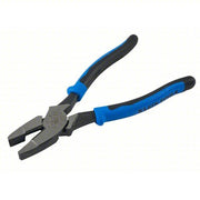 Klein J2000-9NE Linemans Plier Flat, 9 1/2 in Overall Lg, 1 5/8 in Jaw Lg, 1 1/4 in Jaw Wd, 5/8 in Jaw Thick, Steel