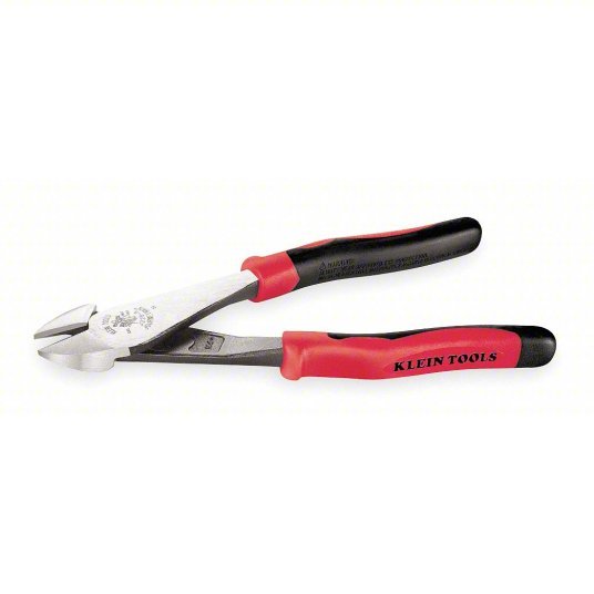 Klein J228-8 High Leverage Diagonal Cutting Plier Std, Straight, Oval, 7/8 in Jaw Lg, 1 1/4 in Jaw Wd, 6 - 8 in