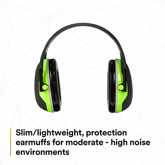 3M Peltor X4A Over-the-Head Earmuff, Passive, 27 dB NRR, Dielectric, Electrically Insulated