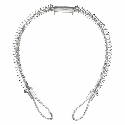 RWM Tools RW3MC04 Safety Cable Hose to Hose, 3 in Max Hose Size, 38 in Lg, Steel, 1/4 in Cable Dia