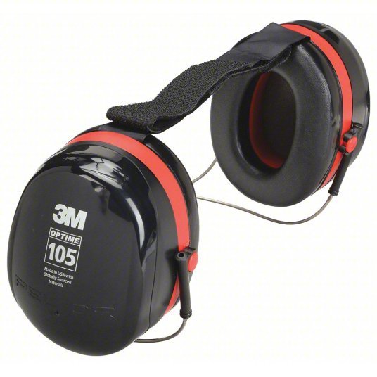 3M Peltor H10B Ear Muffs Behind-the-Neck, Passive, 29 dB NRR, Foldable, Foam/Polyurethane/PVC