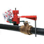 Brady 51392 Universal Valve Lockout 7.05 in Blocking Arm Ht, 8 ft Cable Lg, Steel