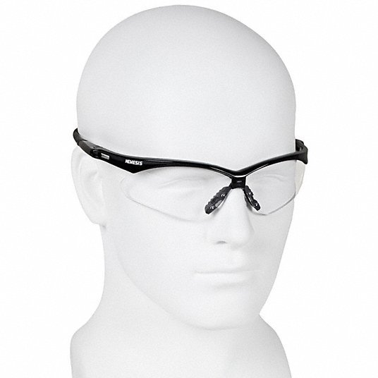 Kleenguard 25679 Safety Glasses Clear Lens, Half-Frame, Anti-Fog, Black Frame, V30 Nemesis(TM) Series