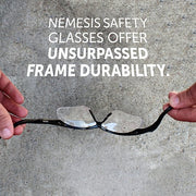 Kleenguard 25679 Safety Glasses Clear Lens, Half-Frame, Anti-Fog, Black Frame, V30 Nemesis(TM) Series