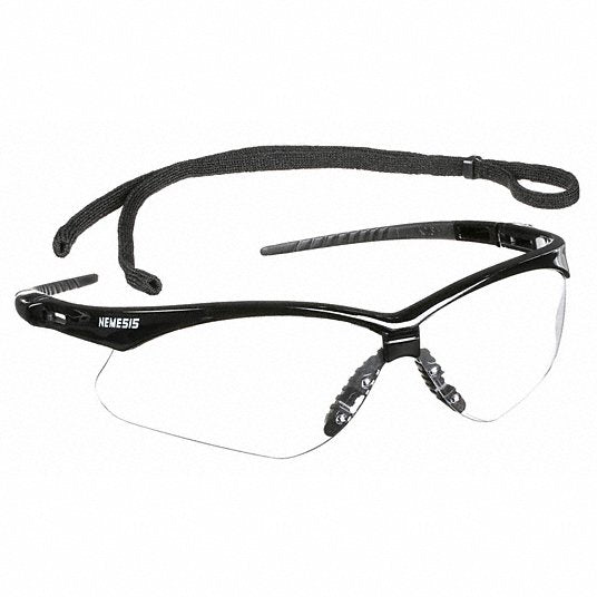 Kleenguard 25679 Safety Glasses Clear Lens, Half-Frame, Anti-Fog, Black Frame, V30 Nemesis(TM) Series