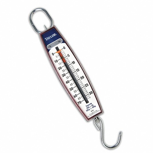 Taylor 3070 Mechanical Hanging Scale, 32kg/70 lb.