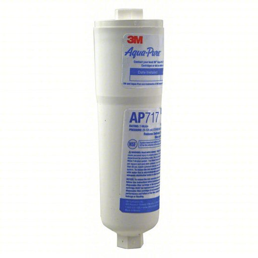 3M Aqua - Pure AP717 Inline Water Filter 5 micron, 0.5 gpm, 1,500 gal, 8 3/8 in Overall Ht, 2 1/4 in Dia - Redwood.KV3P782