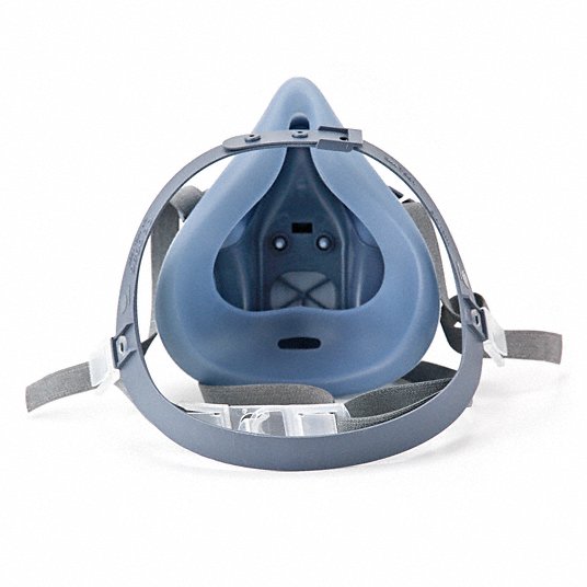 3M 7502 Half Mask Respirator 7500 Series, 0 Cartridges Included, Silicone, M Mask Size