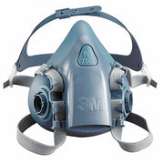 3M 7502 Half Mask Respirator 7500 Series, 0 Cartridges Included, Silicone, M Mask Size