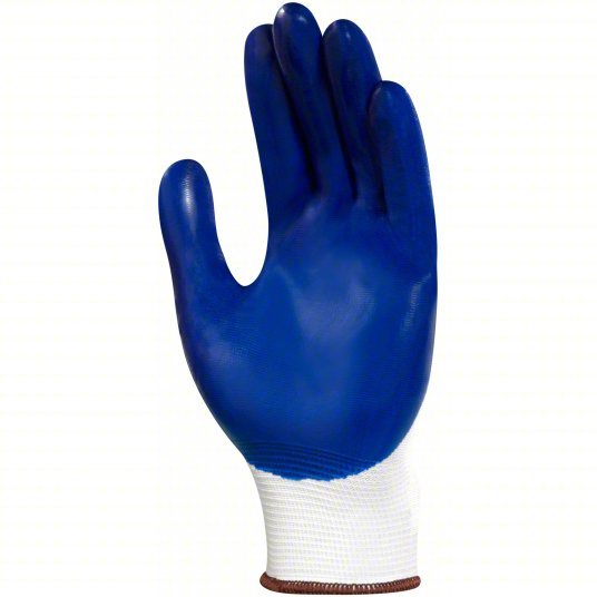 Hyflex 11-900 Coated Gloves L (9), Smooth, Nitrile, Palm, Dipped, ANSI Abrasion Level 4, Knit Cuff, 1 PR