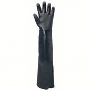 Alphatec 19-026 Chemical Resistant Gloves 85 mil Glove Thick, 26 in Glove Lg, Black, 8 Glove Size, 1 PR