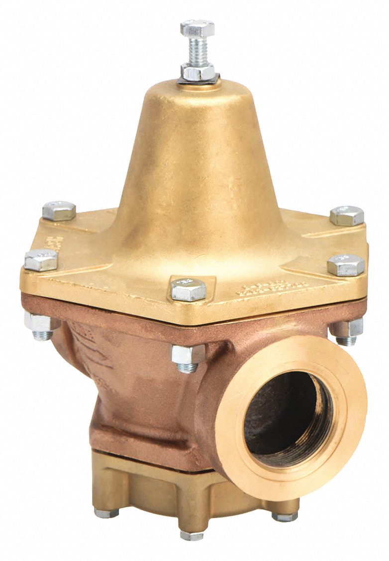 Cash Valve BZDWSSBBS01AD4-0080 Pressure Regulator, NPTF x NPTF, 3/4 in x 3/4 in, Bronze, 50 psig to 110 psig, 180°F