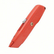 Stanley 10-189C Safety Knife 6 in Overall Lg, Textured, 1 1/4 in Overall Wd, Aluminum, Orange