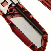 Stanley 10-189C Safety Knife 6 in Overall Lg, Textured, 1 1/4 in Overall Wd, Aluminum, Orange