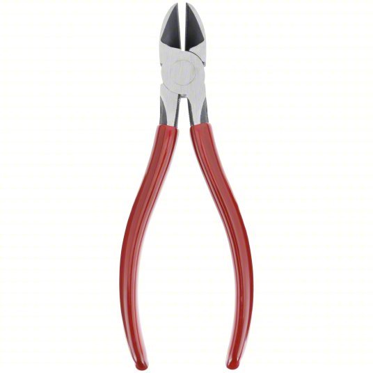 Proto J206G Diagonal Cutting Plier Std, Straight, Oval, 7/8 in Jaw Lg, 3/4 in Jaw Wd, 6 1/8 in Overall Lg, Red