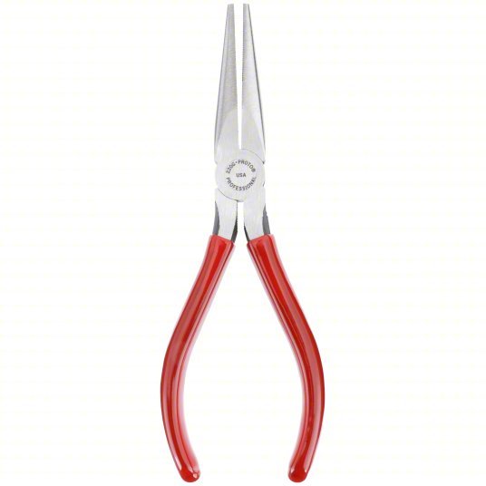 Proto J220G Needle Nose Plier 1 1/4 in Max Jaw Opening, 6 5/8 in Overall Lg, 1 7/8 in Jaw Lg, 3/8 in Tip Wd
