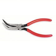 Proto J225G Bent Needle Nose Plier 1 1/4 in Max Jaw Opening, 6 1/2 in Overall Lg, 1 5/8 in Jaw Lg, Serrated