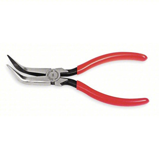 Proto J225G Bent Needle Nose Plier 1 1/4 in Max Jaw Opening, 6 1/2 in Overall Lg, 1 5/8 in Jaw Lg, Serrated