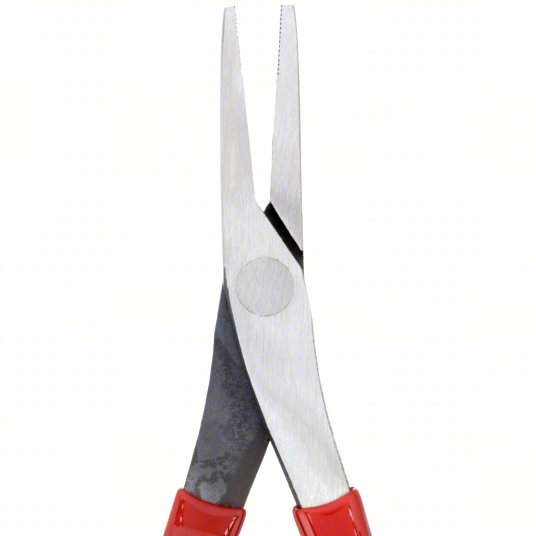 Proto J227G Duckbill Plier 2 in Max Jaw Opening, 7 3/4 in Overall Lg, 1 5/8 in Jaw Lg, 7/16 in Tip Wd, Serrated