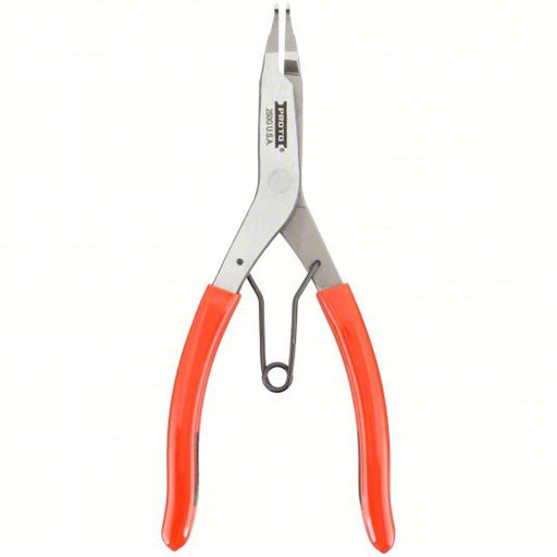 Proto J250G Horseshoe Washer Lock Ring Plier Internal, 9 in Overall Lg, 0° Tip Angle, Spring Return, 9 - 11 in