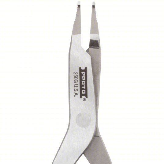 Proto J250G Horseshoe Washer Lock Ring Plier Internal, 9 in Overall Lg, 0° Tip Angle, Spring Return, 9 - 11 in