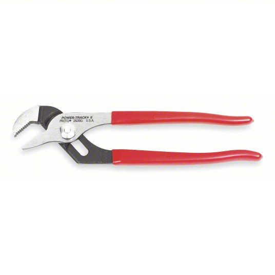 Proto J260SG Tongue and Groove Plier Flat, 2 1/8 in Max Jaw Opening, 10 1/4 in Overall Lg, 6 Jaw Positions