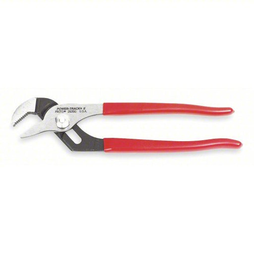 Proto J260SG Tongue and Groove Plier Flat, 2 1/8 in Max Jaw Opening, 10 1/4 in Overall Lg, 6 Jaw Positions