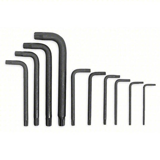 Proto J4961 Torx Key Set Short, 10 Pieces, T10/T15/T20/T25/T27/T30/T40/T45/T50/T55 Tip Size, Pouch