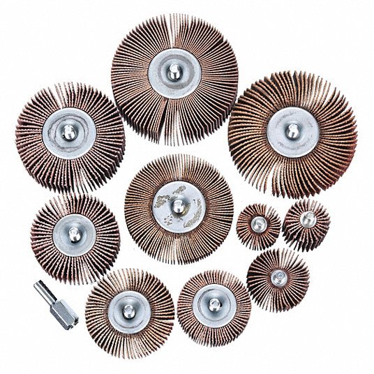 Merit 08834138003 Flap Wheel Test Kit 3 in Dia, Aluminum Oxide
