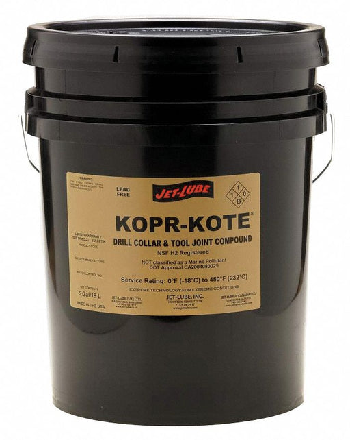 Jet-Lube 10115 Multipurpose Grease, Kopr-Kote, 5 gal, Pail, NLGI 1, Aluminum Complex Thickener