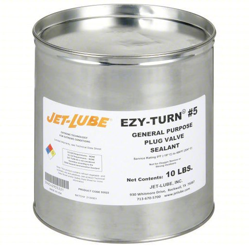 Jet-Lube 93522 Plug Valve Sealant 0°F to 400°F, 1 gal, Pail, Amber