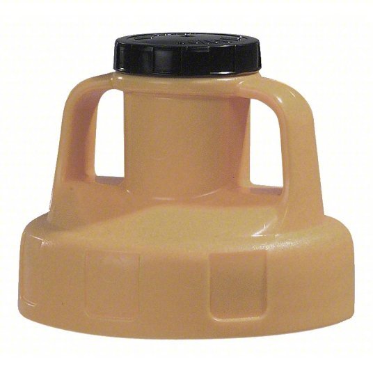 Oil Safe 100200 Utility Lid No Spout, 2 in Spout Outside Dia, 5.79 in Lid Outside Dia, Tan