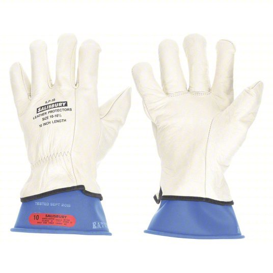 Salisbury GK011BL/10 Electrical Glove Kit: 1000V AC / 1500V DC, 11 in Glove Lg, Blue, Type II, 1 PR