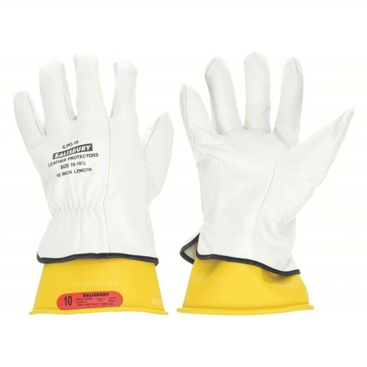 Salisbury GK011Y/10 Electrical Glove Kit: 1000V AC / 1500V DC, 11 in Glove Lg, Yellow, Type I, 1 PR