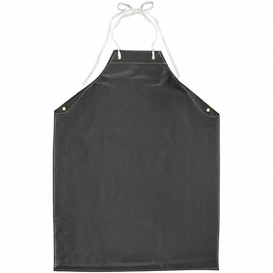 Alphatec 56-512 AlphaTec Bib Apron, Hycar, 17 mil, 45 in L, Black, Universal Size