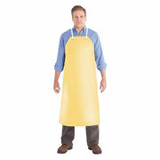 Alphatec 56-510 Bib Apron Nitrile, 19 mil Thick, Shin, Loop Strap, Tie, Yellow, Universal