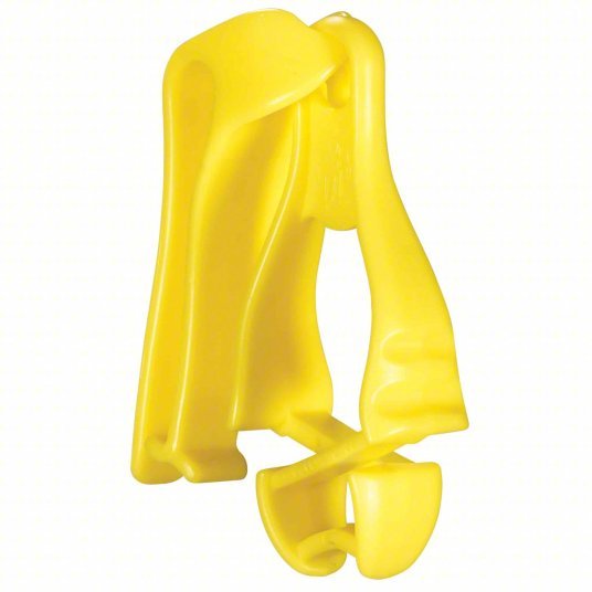 Squids by Ergodyne 3405 Plastic, Plastic, 6 in Lg, 0.5 in Max Clip Opening, Lime PK 6
