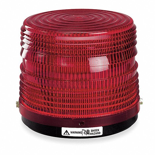 Federal Signal 141ST-120R Warning Light, Strobe Tube, Red, 120VAC