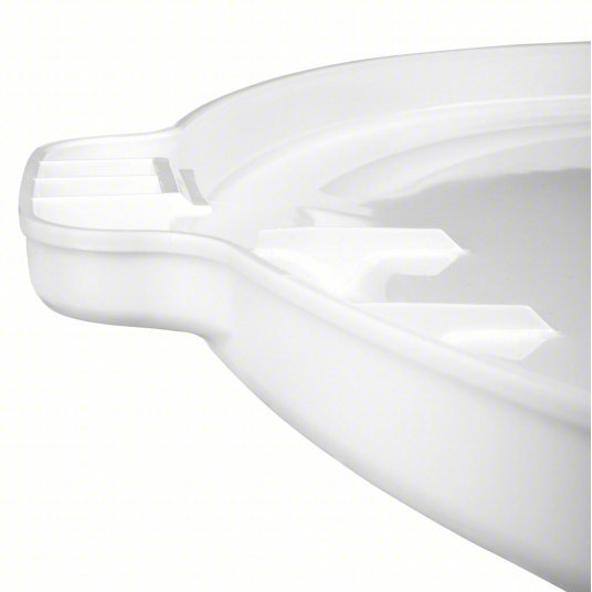 Rubbermaid FG264560WHT Trash Can Top BRUTE(R), Round, Flat, For 44 gal Cntnr Cap, Plastic